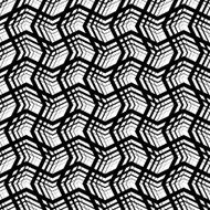 Stripes geometric seamless pattern black and white background