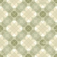 Vintage floral quatrefoil seamless pattern geometric abstraction