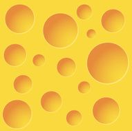 Cheese with holes background