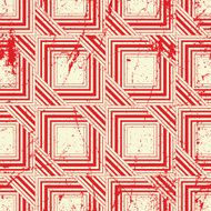 Retro style geometric seamless background vintage vector pattern
