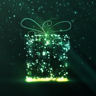 Circuit board background christmas gift