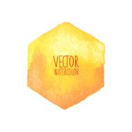 Watercolor hexagon stain