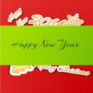 merry christmas and happy new year background cards concepts Vector N14