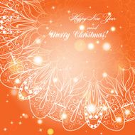 ew Year greeting card Congratulations on Christmas