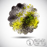 Vector abstract paint spray N2