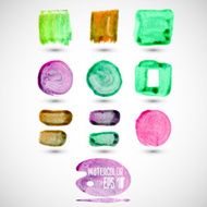 Vector watercolor stains N5