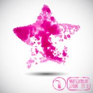 Watercolor spray shape vector