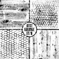 Grunge set texture Vector illustration