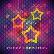 Christmas card with star decoration