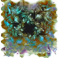 Watercolor flowers Roses lilies and orchids Vintage style N5