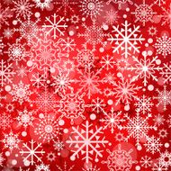 Snowflakes seamless pattern snow background