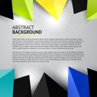 Border colorful triangle decoration elements