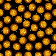 Seamless Halloween Pumpkin pattern N2