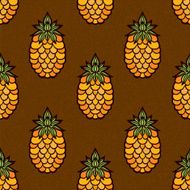 Seamless pattern with pineapples N32