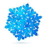 watercolor snowflake N16