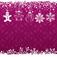 Christmas decoration frame N623