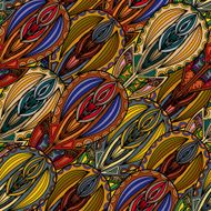 Seamless texture of whimsical fairy feathers