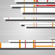 Abstract futuristic geometric shapes N28
