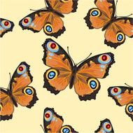 Seamless texture Butterfly -Inachis-io