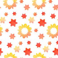 Background with watercolor flowers N6