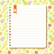 Fruit background with space for text