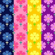 Floral seamless pattern Flowers background N9