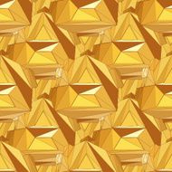 Gold seamless polygonal pattern N3