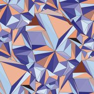 Crystal Seamless 3D Geometric background N2