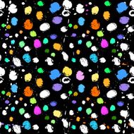 Watercolor hand drawn grunge Seamless Pattern with color spots