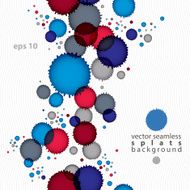 Artistic colorful abstract dirty ink template scanned N2