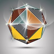 Vector stylish illustration shiny design kaleidoscope effect