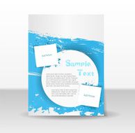 Flyer template with grunge elements