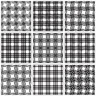 Geometric and monochrome seamless vintage tiles