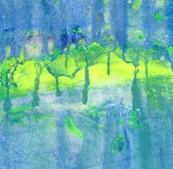 Abstract acrylic and watercolor painted background N28