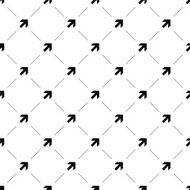 Vector seamless pattern arrow N2