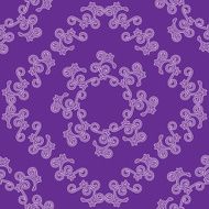 violet seamless decorative pattern - vector