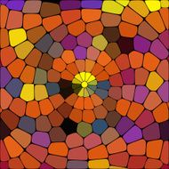 Abstract bright colored vector motley geometric background