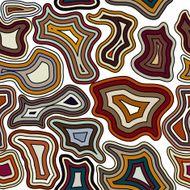 Seamless pattern with colored elements