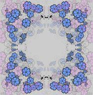 floral frame N363