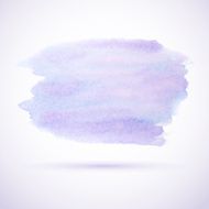 Purple watercolor stain design element