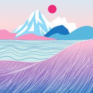 Mountain landscape N28