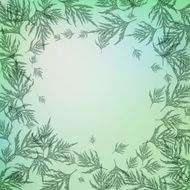 Green background with leaves N2