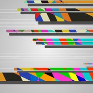 Abstract futuristic geometric shapes N31