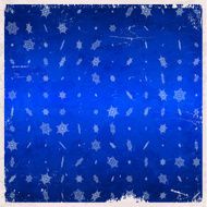 Snowflake pattern on aged card