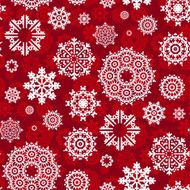 Christmas Snowflakes Pattern Vector seamless texture N6