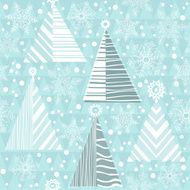 Seamless Christmas pattern with firtrees