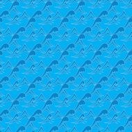 Sea Wave seamless pattern