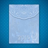 Vector christmas and new year invitation card