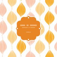 Vector abstract golden ogee frame seamless pattern background