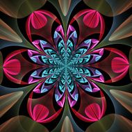 Fabulous symmetrical pattern of the leaves N4